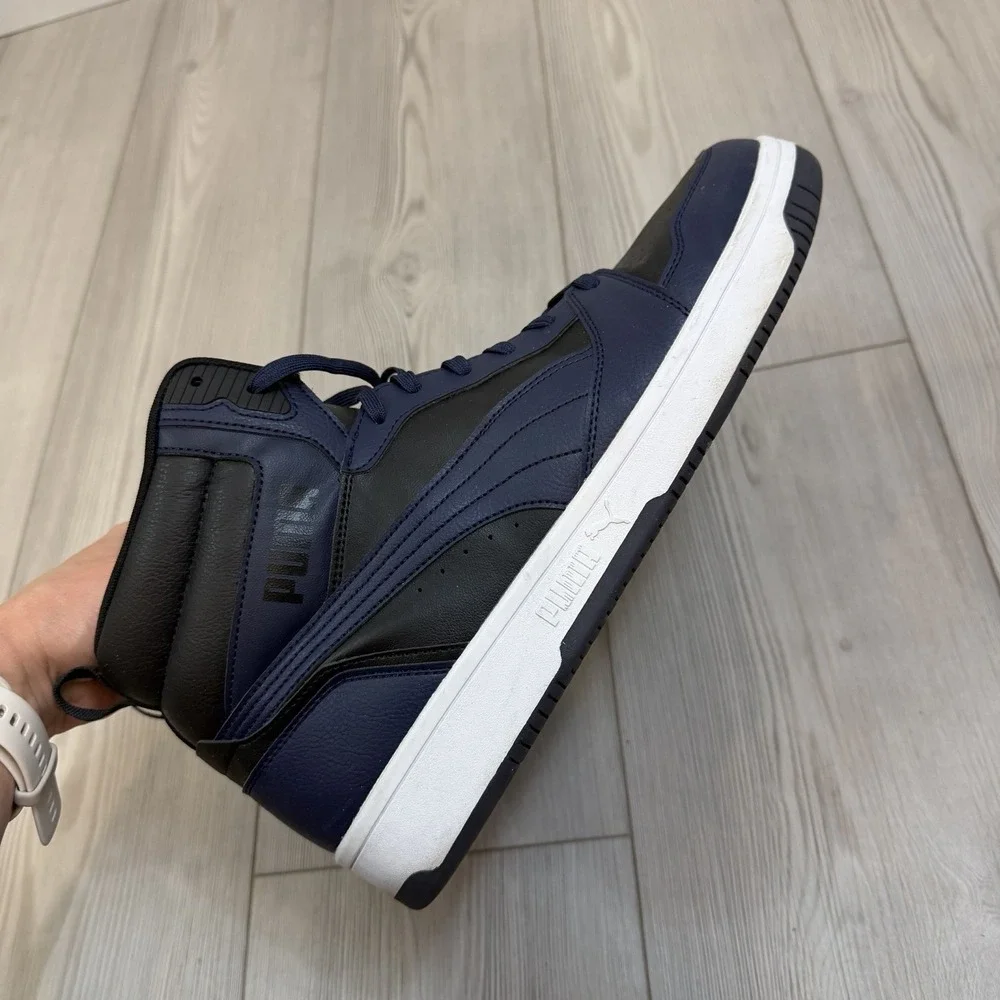 PUMA‎ Men's Size 14 Sneakers REBOUND V6 392326 Navy Black White